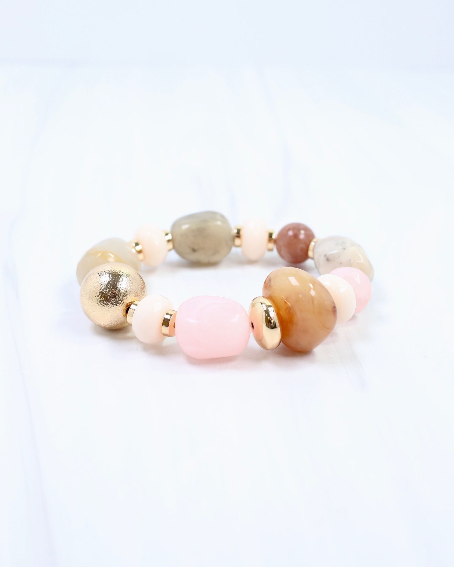 Bay Saint Lewis Stone Stretch Bracelet Natural