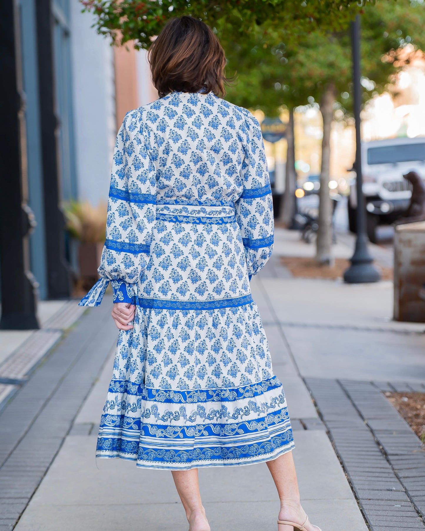 Xenia Azure Muse Midi Dress