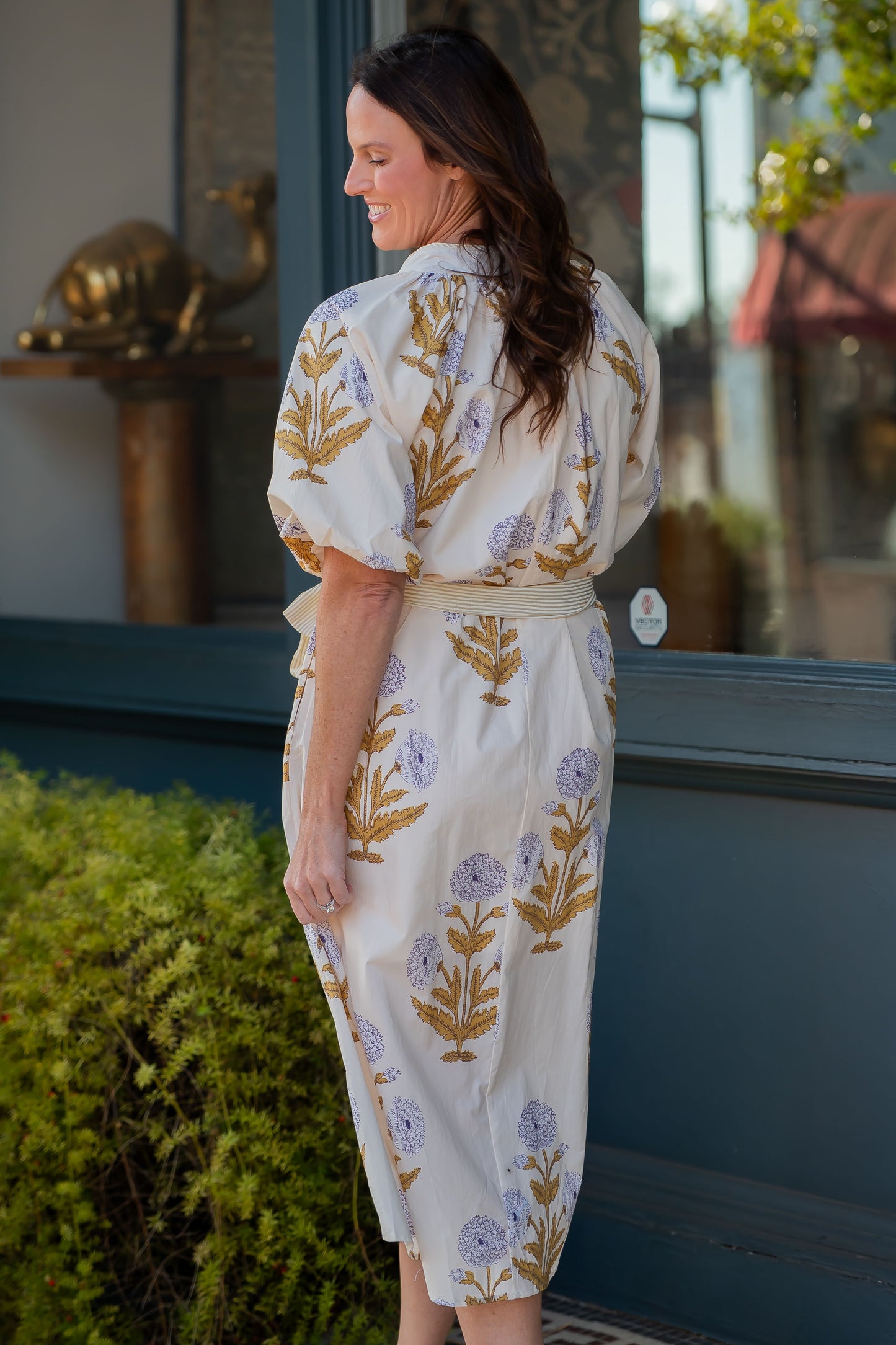 Ardmore Floral Maxi Dress-Cream/Honey