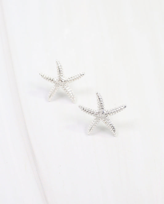 Elyria Starfish Post Earring Silver