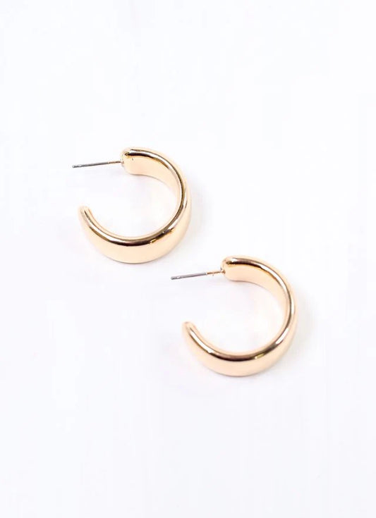 Trina Hoop Earring SHINY GOLD