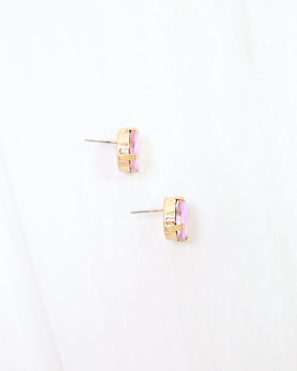 Andi Large Rhinestone Stud Earring Clear AB