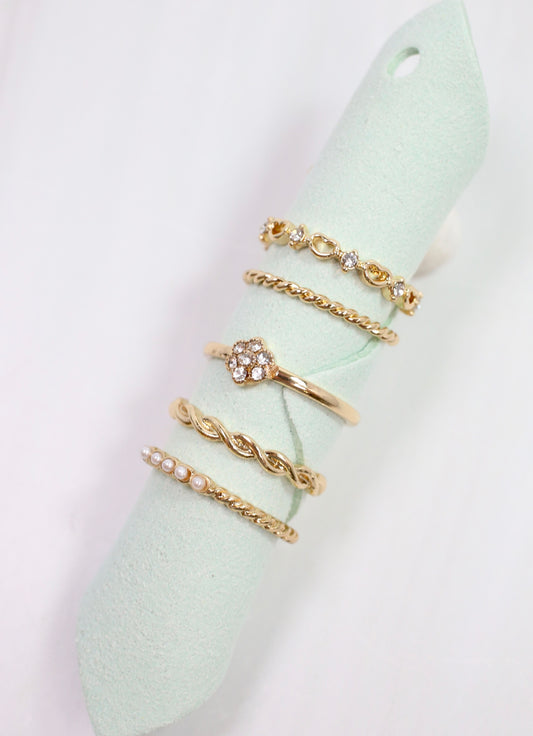 Abigail Ring Set Gold