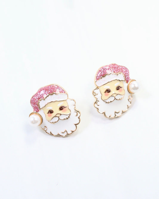 I Believe Santa Earring Pink