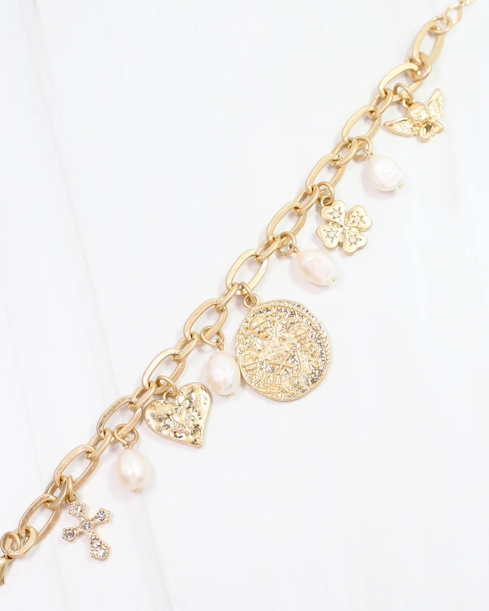 McCormick Charm Bracelet Worn Gold