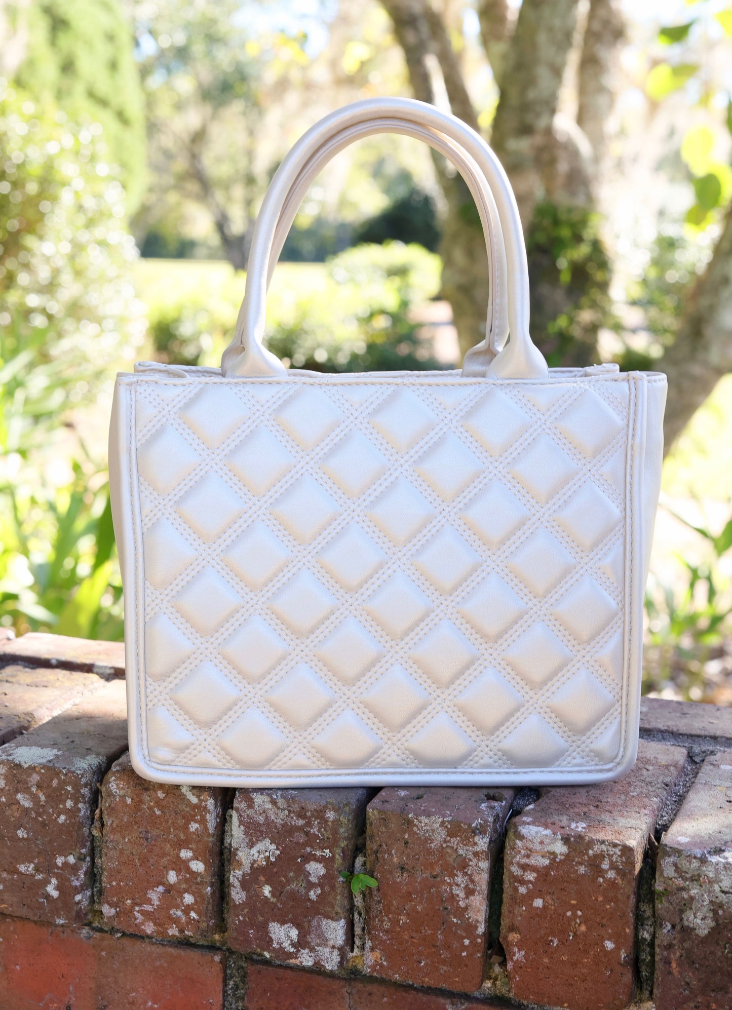 Ricky Mini Tote PEARL Quilted DQ