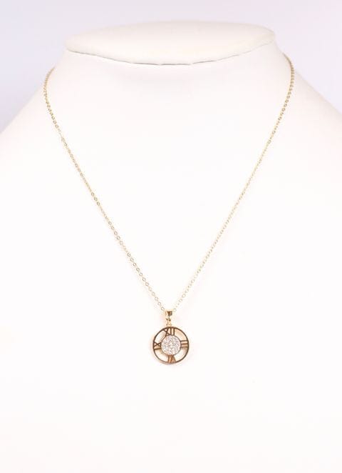 Josefine Roman Numeral Necklace GOLD - Caroline Hill