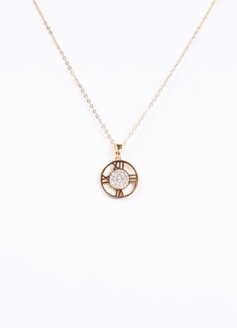 Josefine Roman Numeral Necklace GOLD - Caroline Hill