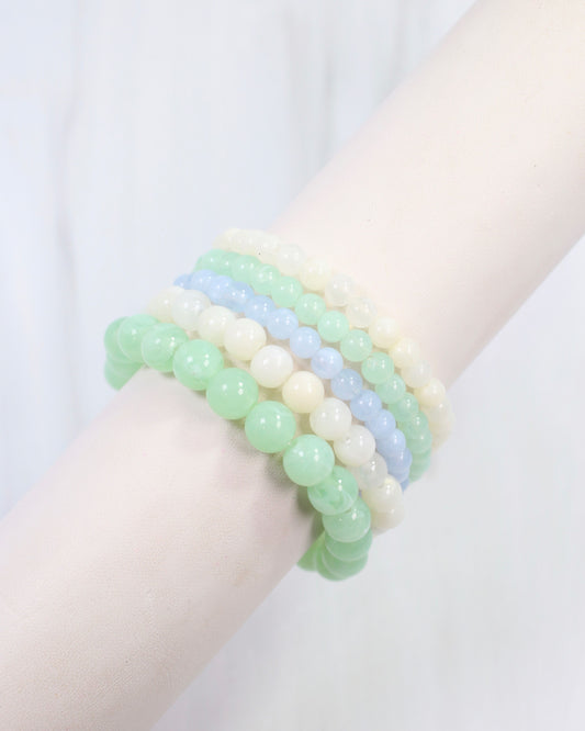 Amherst Beaded Bracelet Set Blue Multi