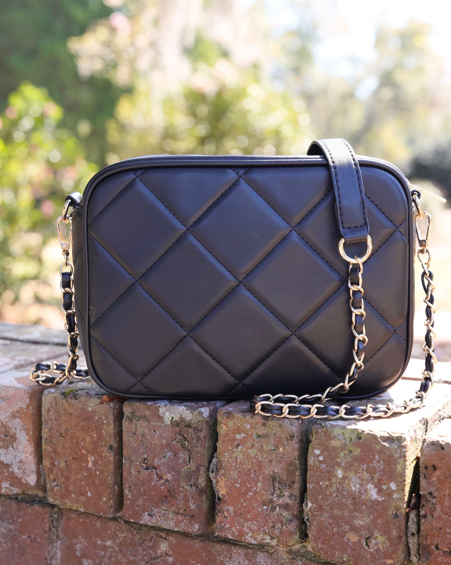 Fiona Crossbody Black Quilted LD