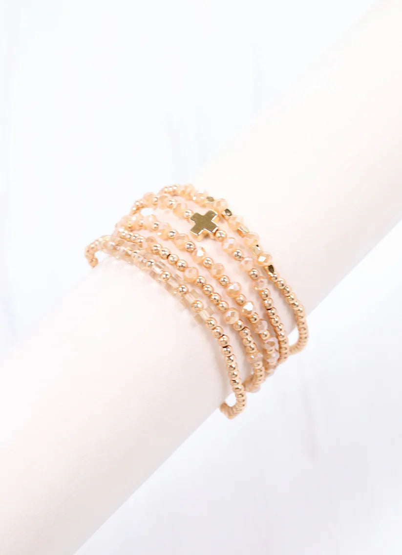 Shaun Bracelet Set CHAMPAGNE