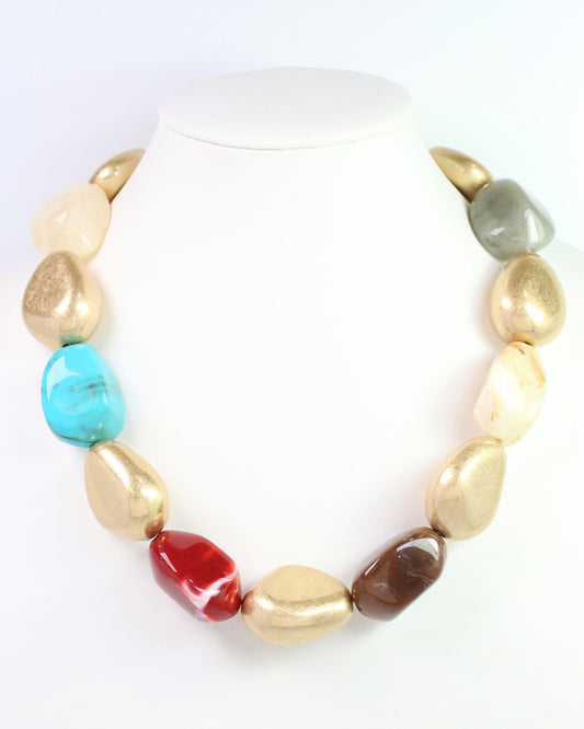 Alfred Beaded Necklace Multi