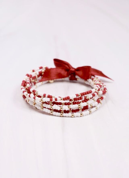 Karnes Bracelet Set CRIMSON - Caroline Hill