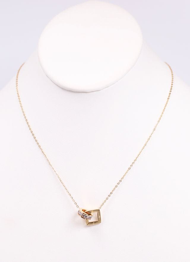 Kate Necklace with Charms GOLD - Caroline Hill
