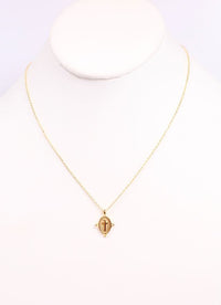 Katreena Cross Charm Necklace GOLD - Caroline Hill