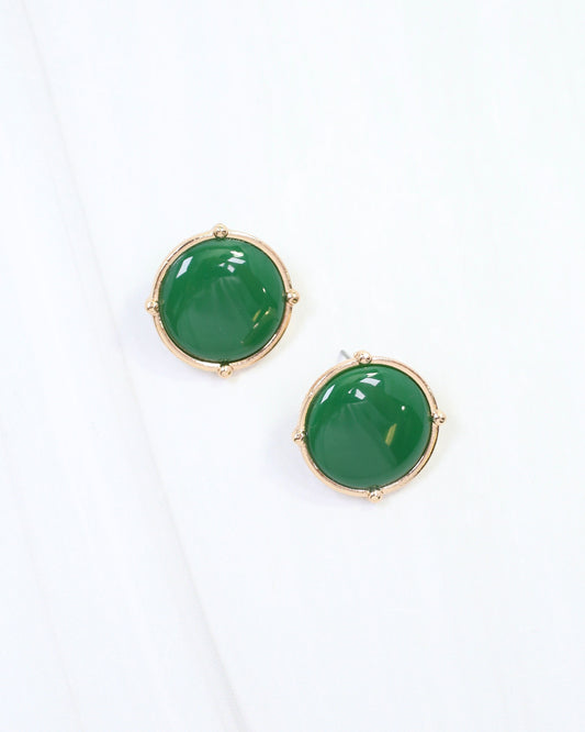 McKinley Stud Earring Green