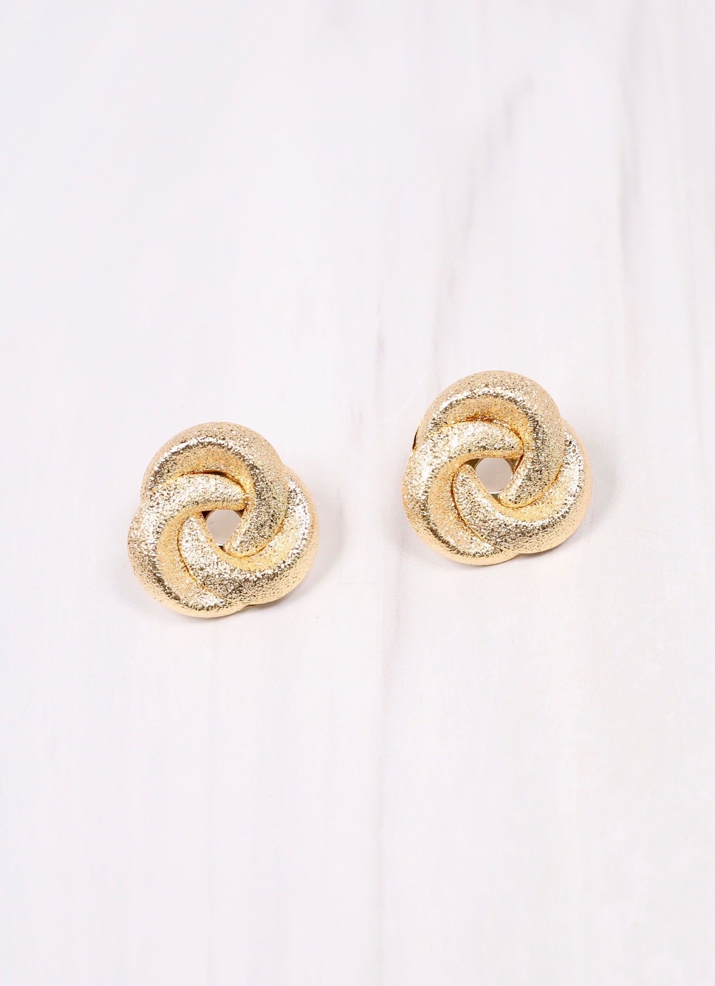 McQueen Knot Earring GOLD