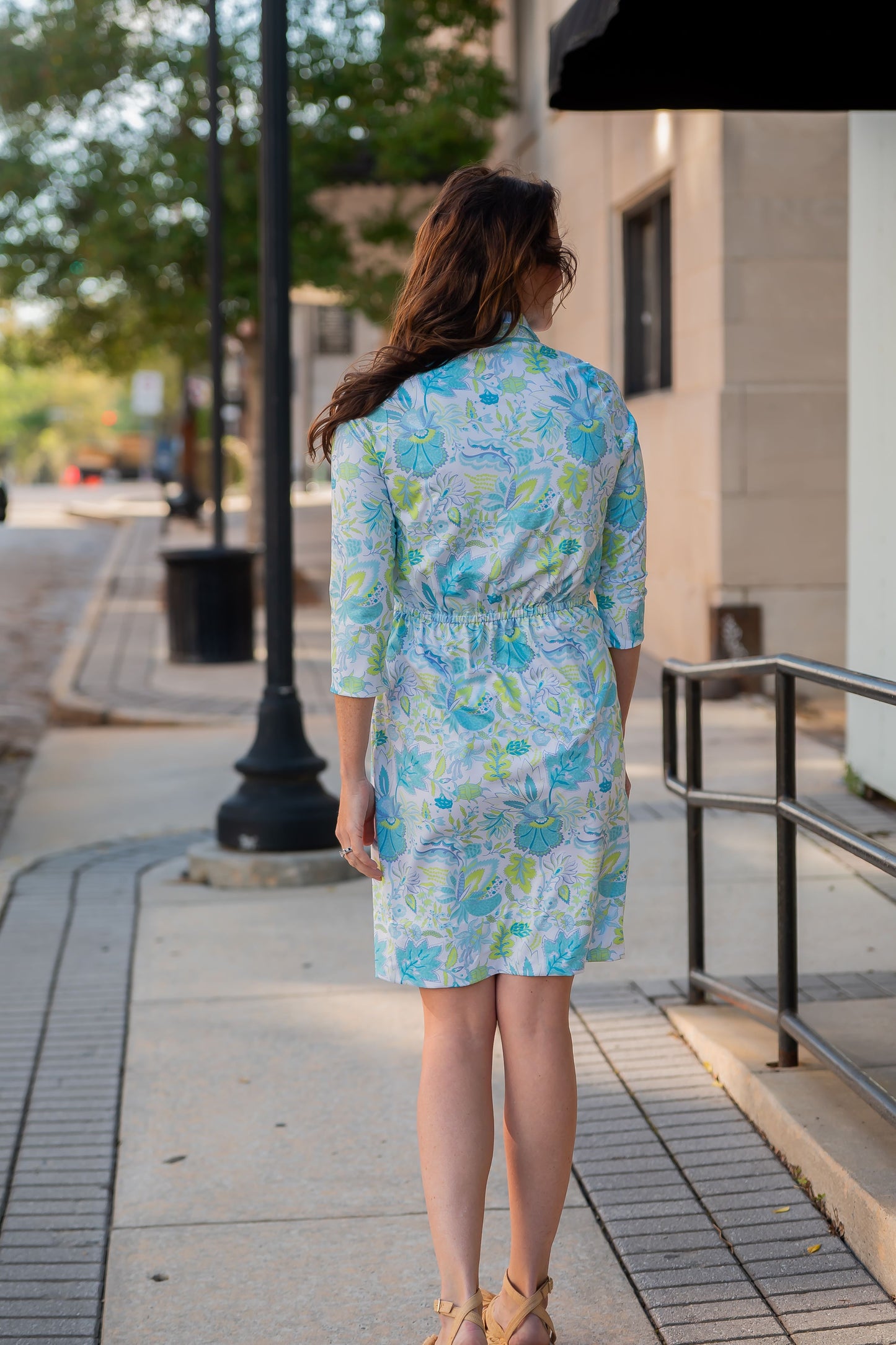 Blooming Party Twisted Front Dress