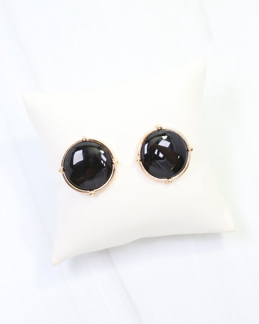 McKinley Stud Earring Black
