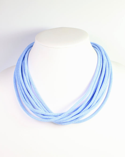 Cranston Cord Necklace Light Blue
