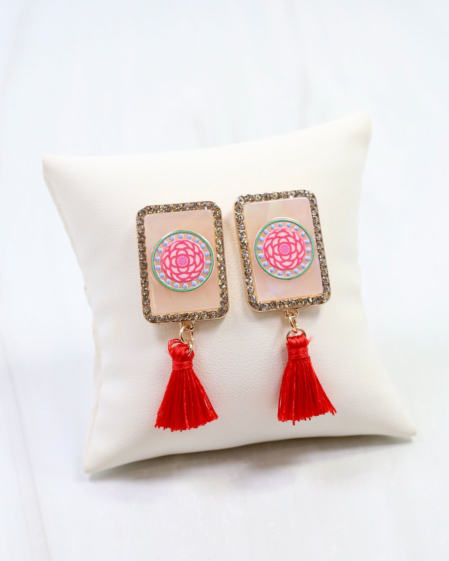 Rack Em Earring Red