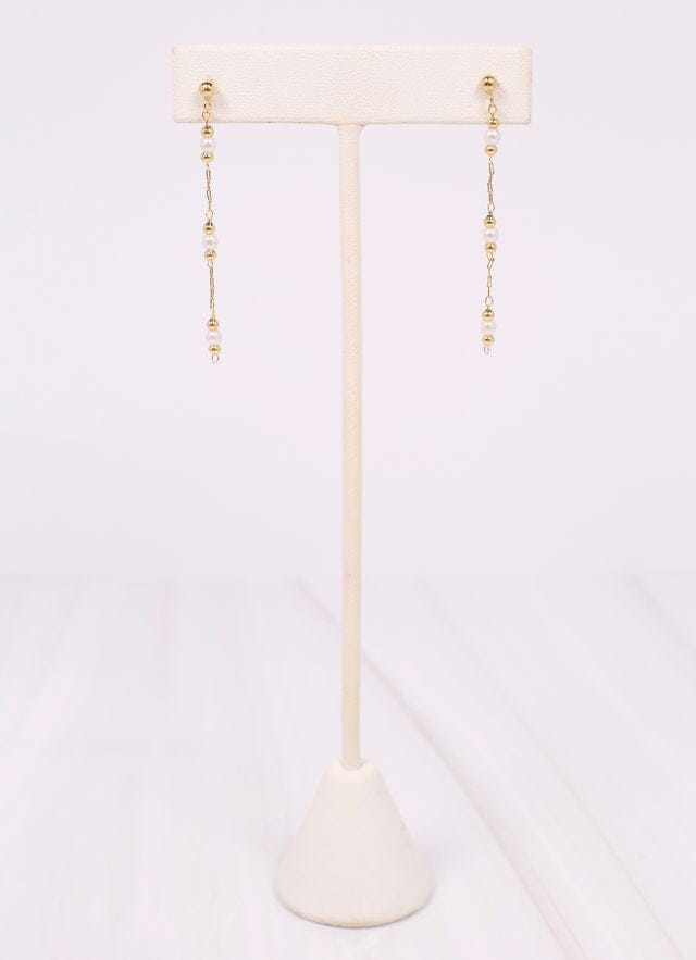 Lampert Pearl Drop Earring GOLD - Caroline Hill