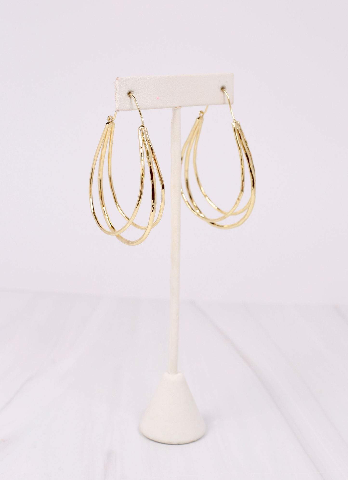 Lance Open Drop Earring GOLD - Caroline Hill