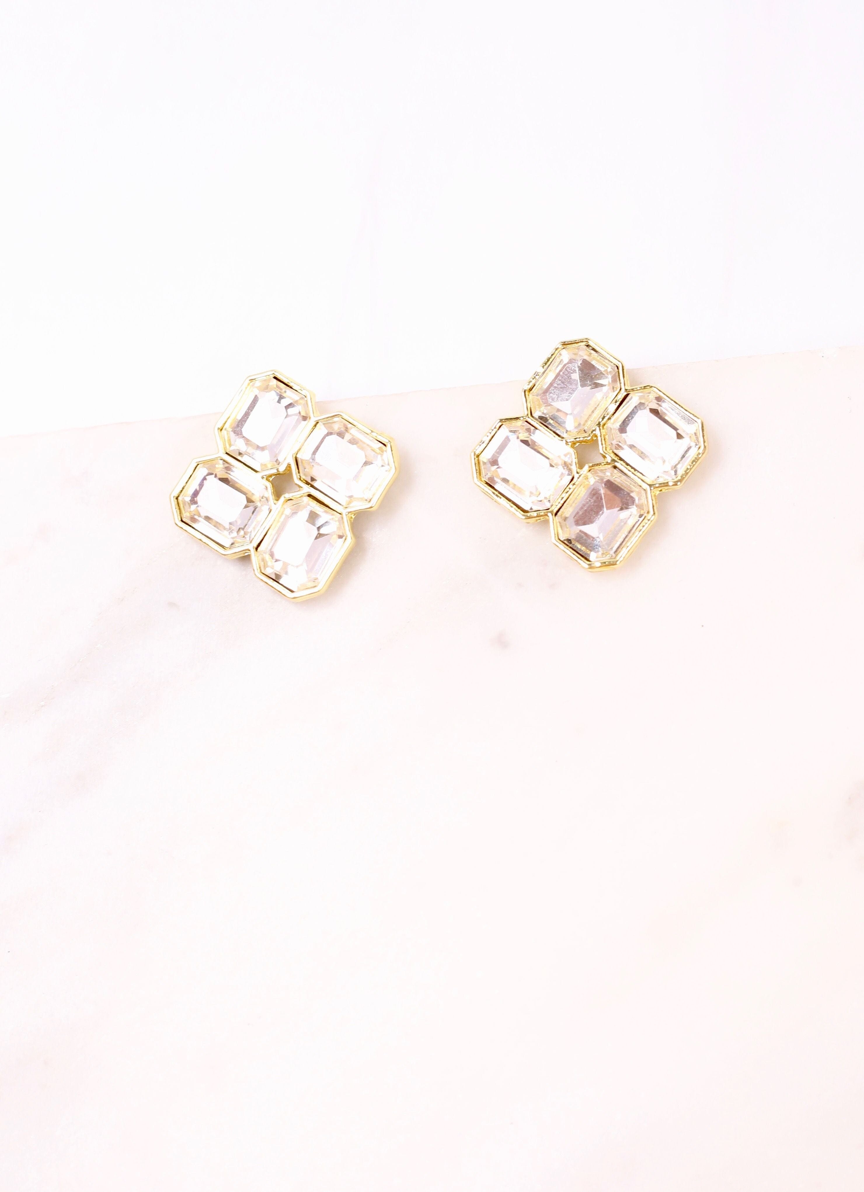 Crystal Clear Turtle Earrings - Love And Linx