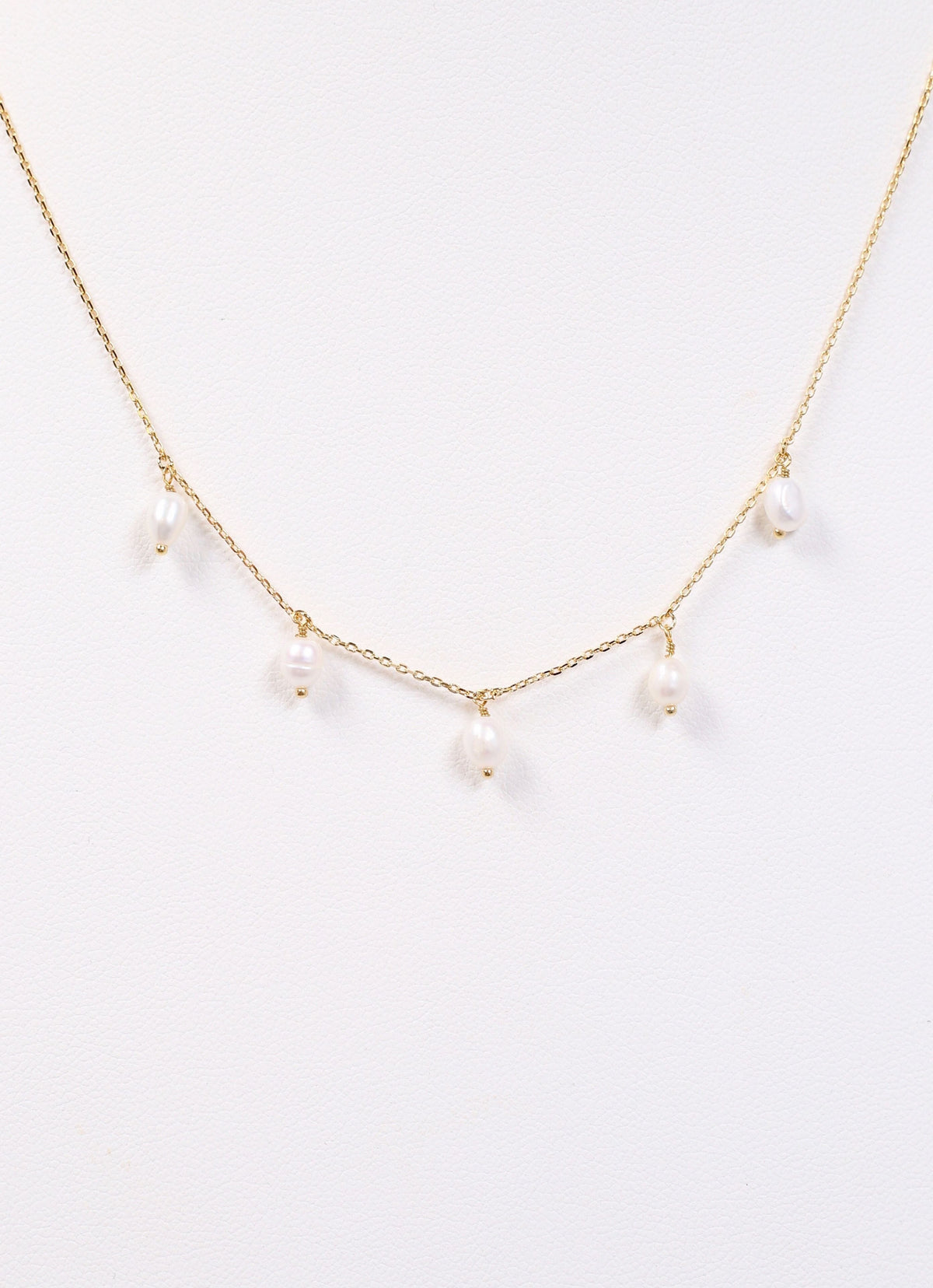 Laurier Pearl Necklace GOLD - Caroline Hill