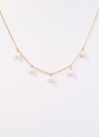 Laurier Pearl Necklace GOLD - Caroline Hill