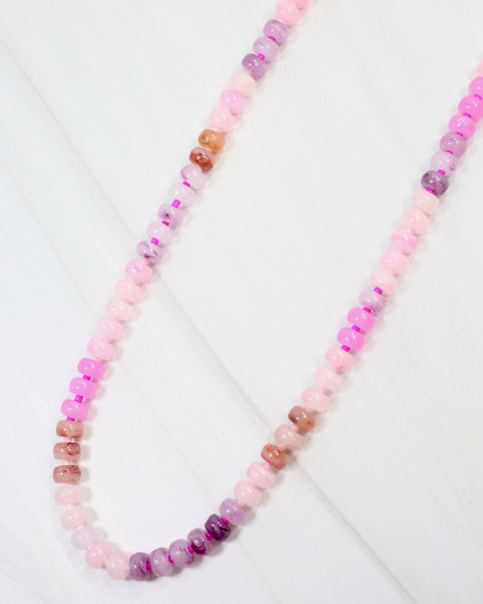 Cape San Blas Beaded Necklace Pink