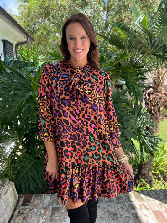 Leave It Behind Leopard Print Dress - Caroline Hill