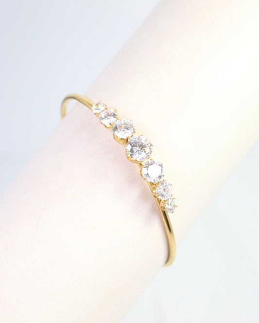 Dani CZ Cuff Bracelet WP Gold