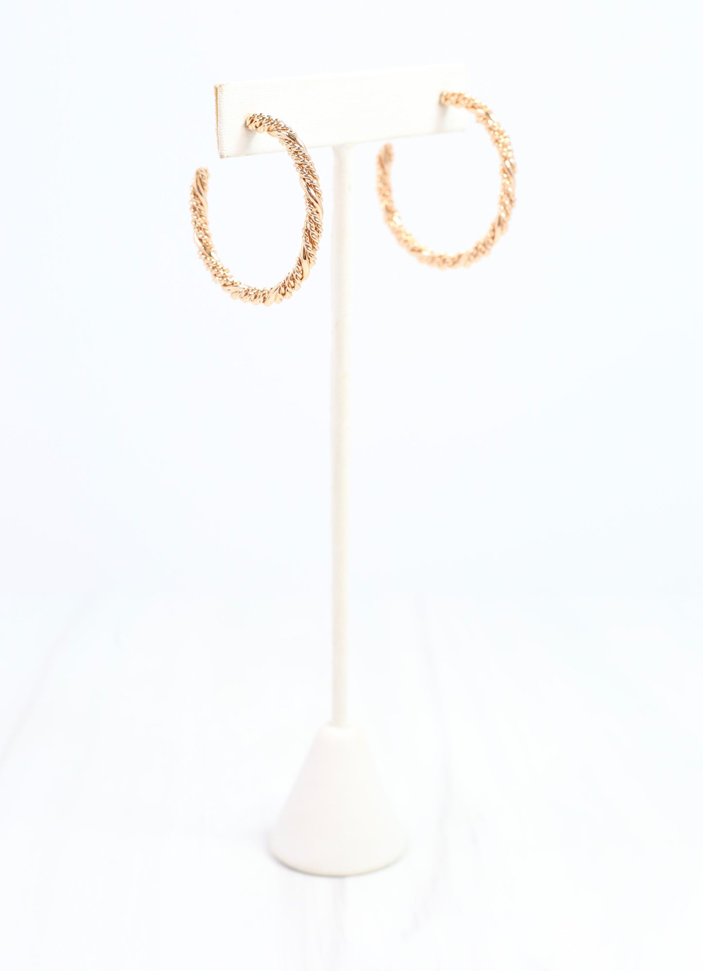 Rowell Twisted Hoop Earring Gold