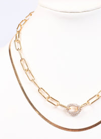Loren Layered Necklace GOLD - Caroline Hill