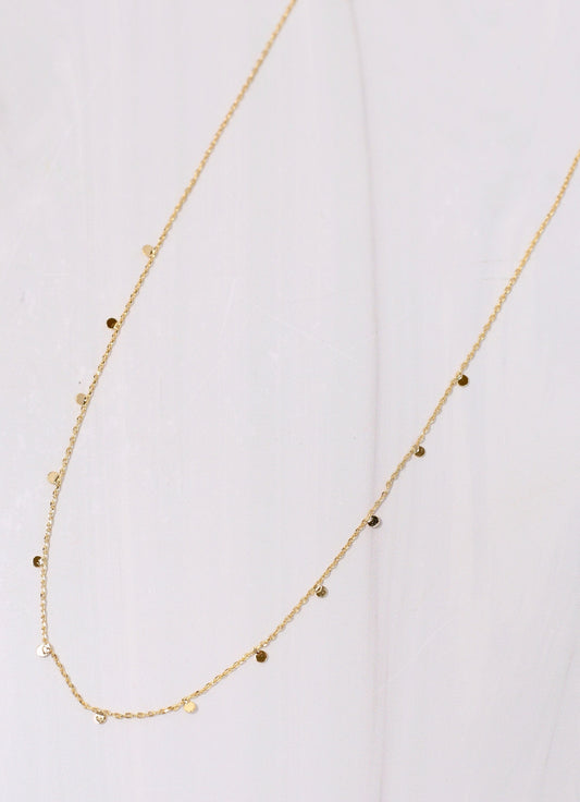 Lorraine Dotted Necklace GOLD - Caroline Hill