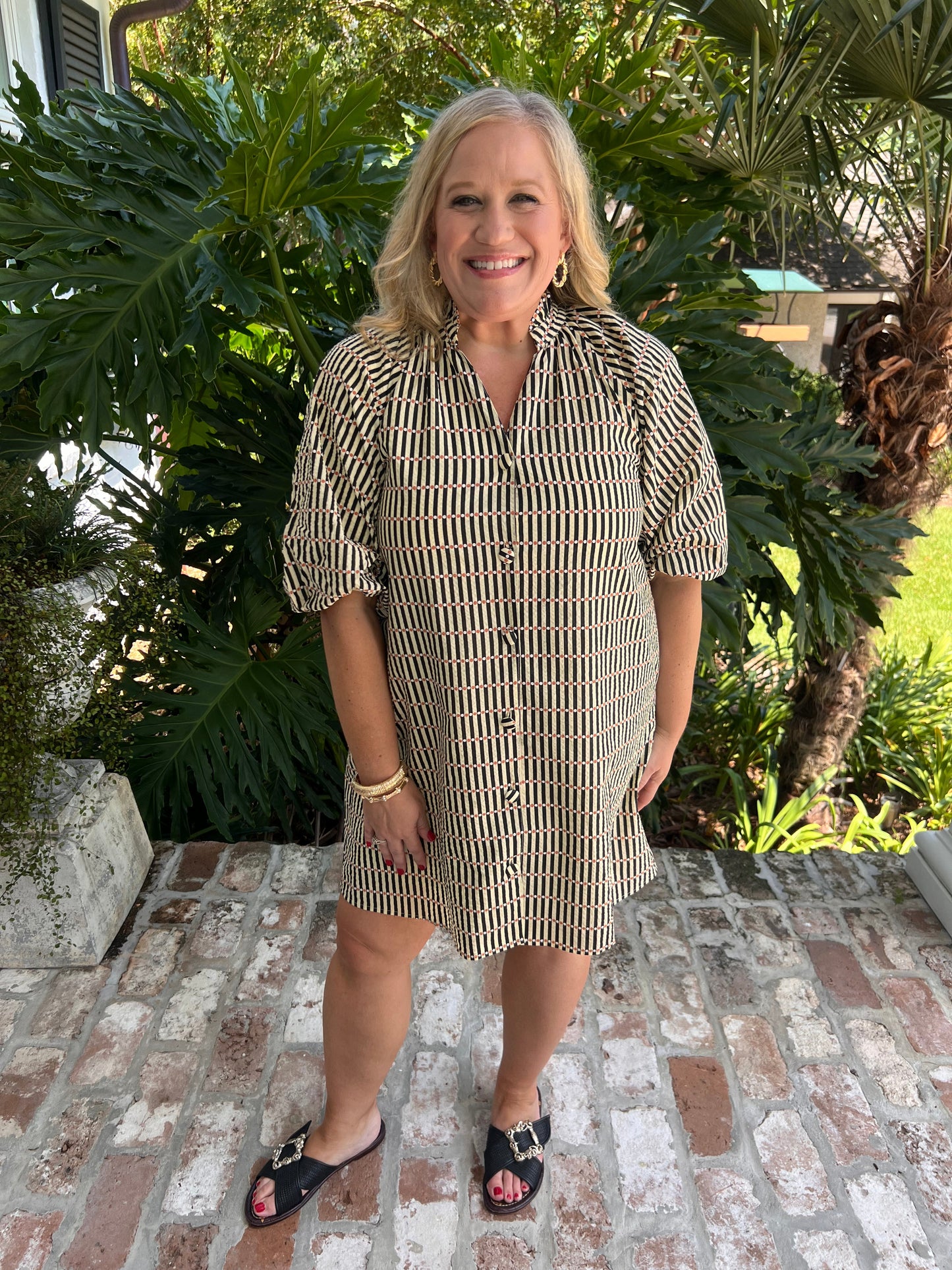 Lover Of All Things Mini Striped Dress - Caroline Hill