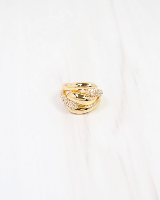 Massena CZ Pave Ring WR Gold