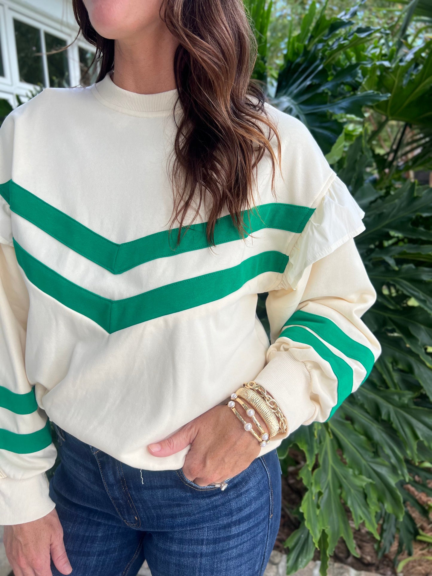 Lucky Day Cream Sweatshirt - Caroline Hill