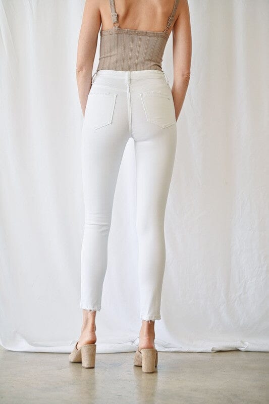 Lucy Coconut White High Rise Skinny Jeans - Caroline Hill