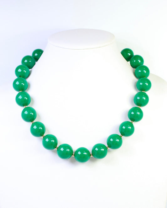 Megan Beaded Necklace Green