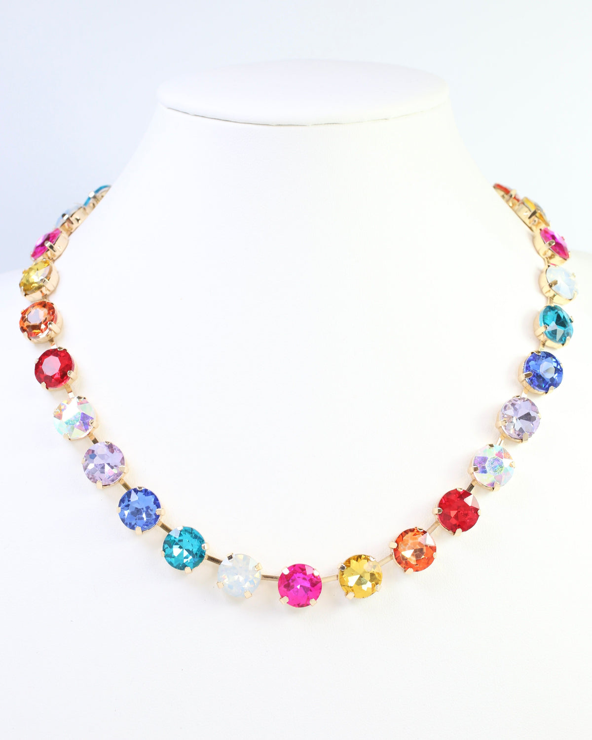 Roxanne Rhinestone Necklace Light Multi