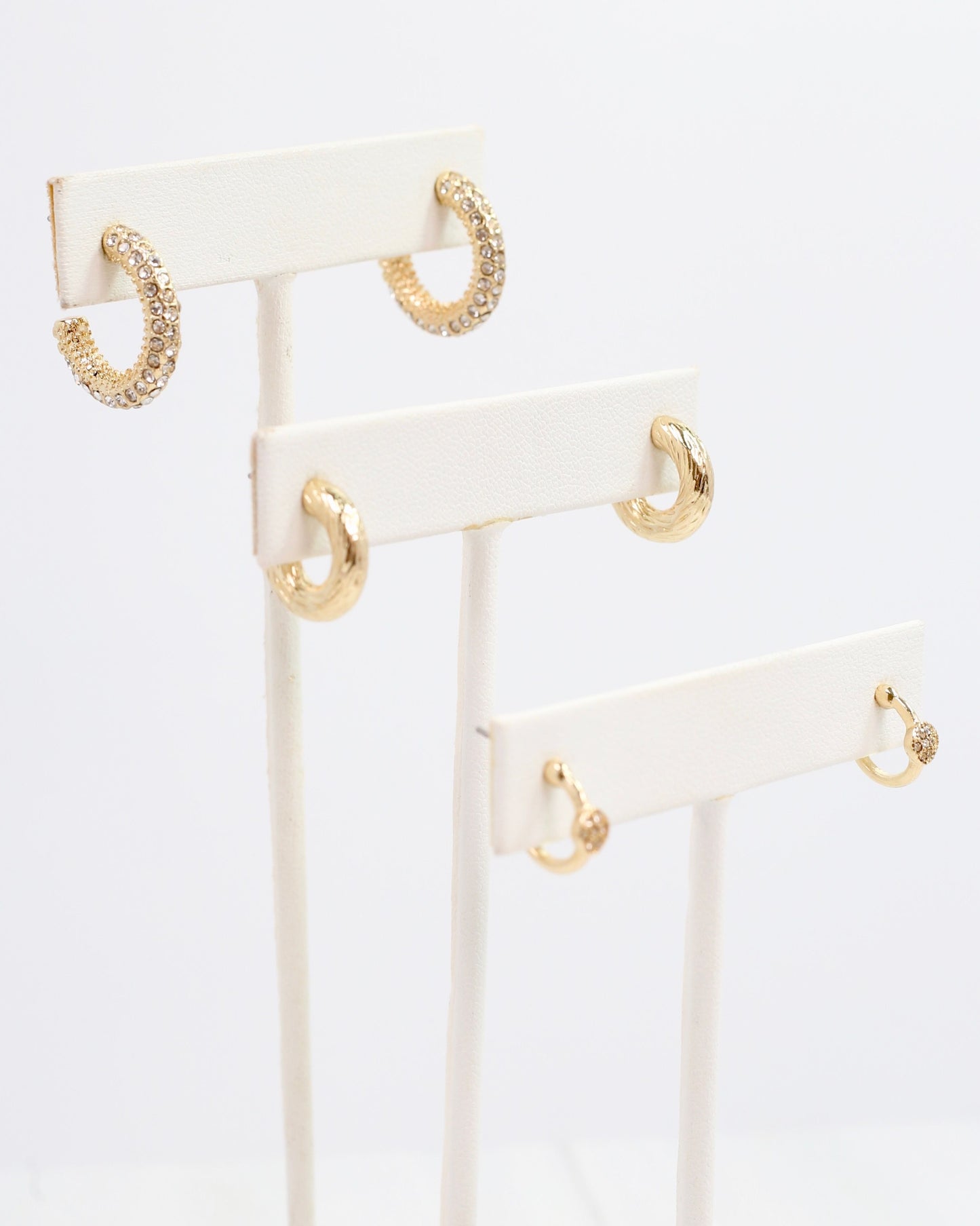 Gwendolyn Hoop Earring Set Gold