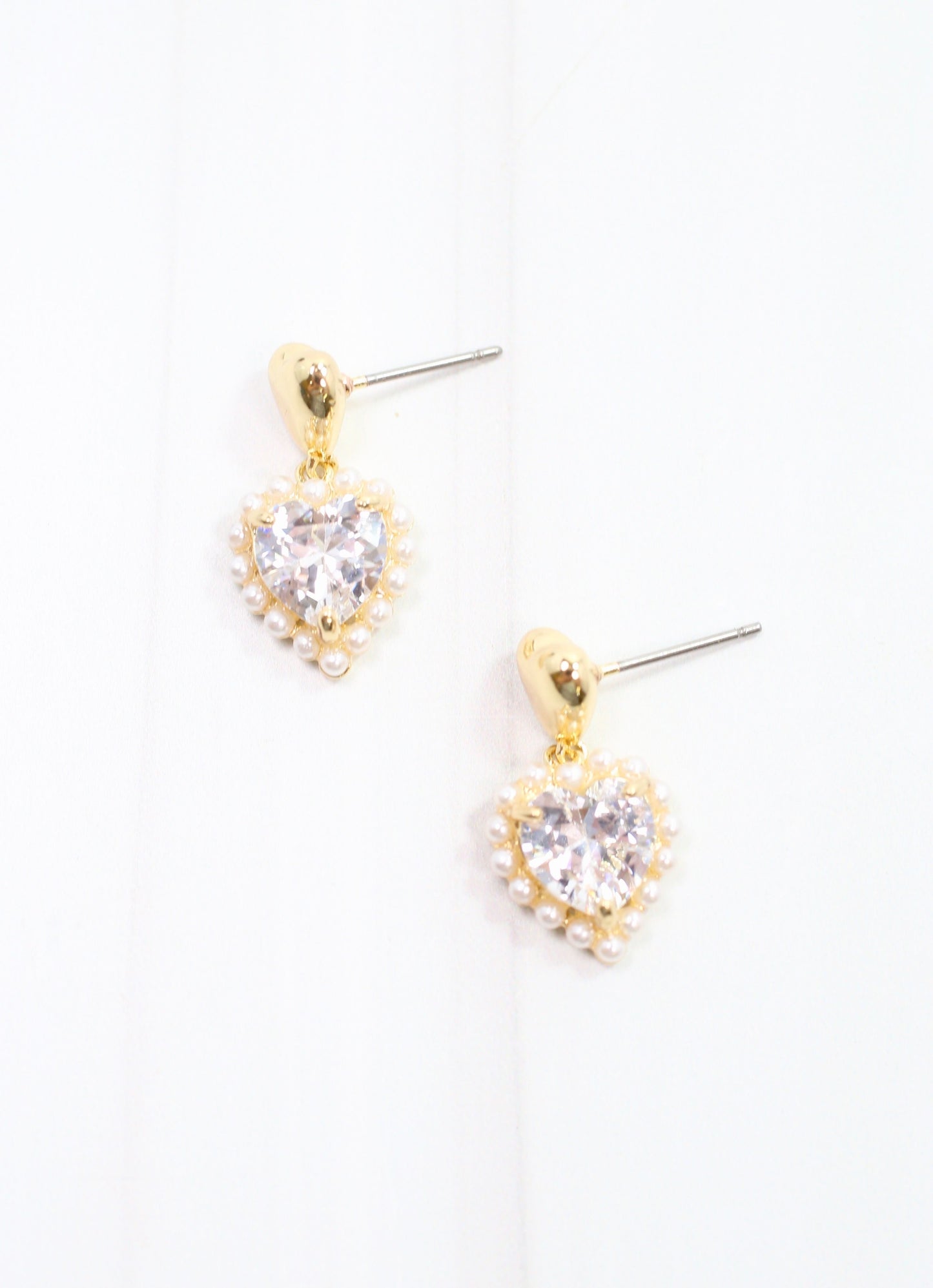 Belaga Heart Drop Earring Gold