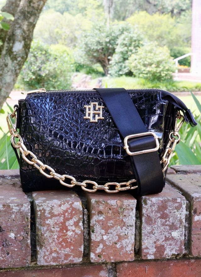 Jace Crossbody Black Patent