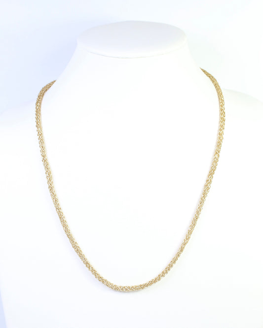 Cameron Woven Cord Necklace Gold