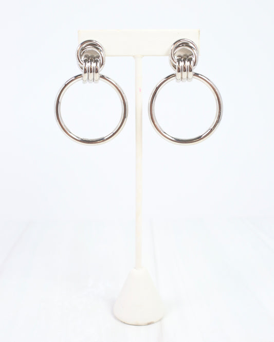 Freddie Drop Earring Silver