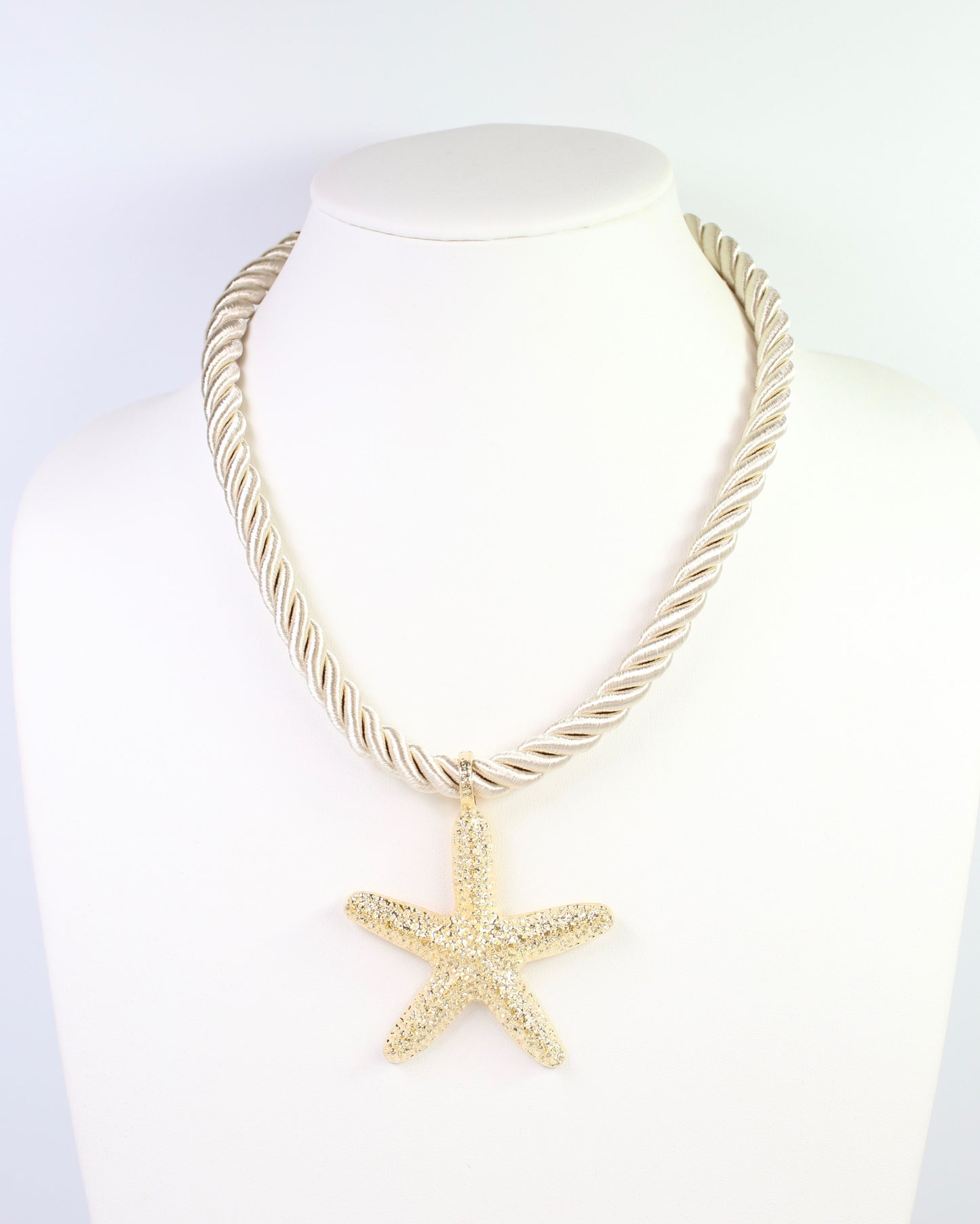 Grayling Textured Starfish Cord Necklace Gold