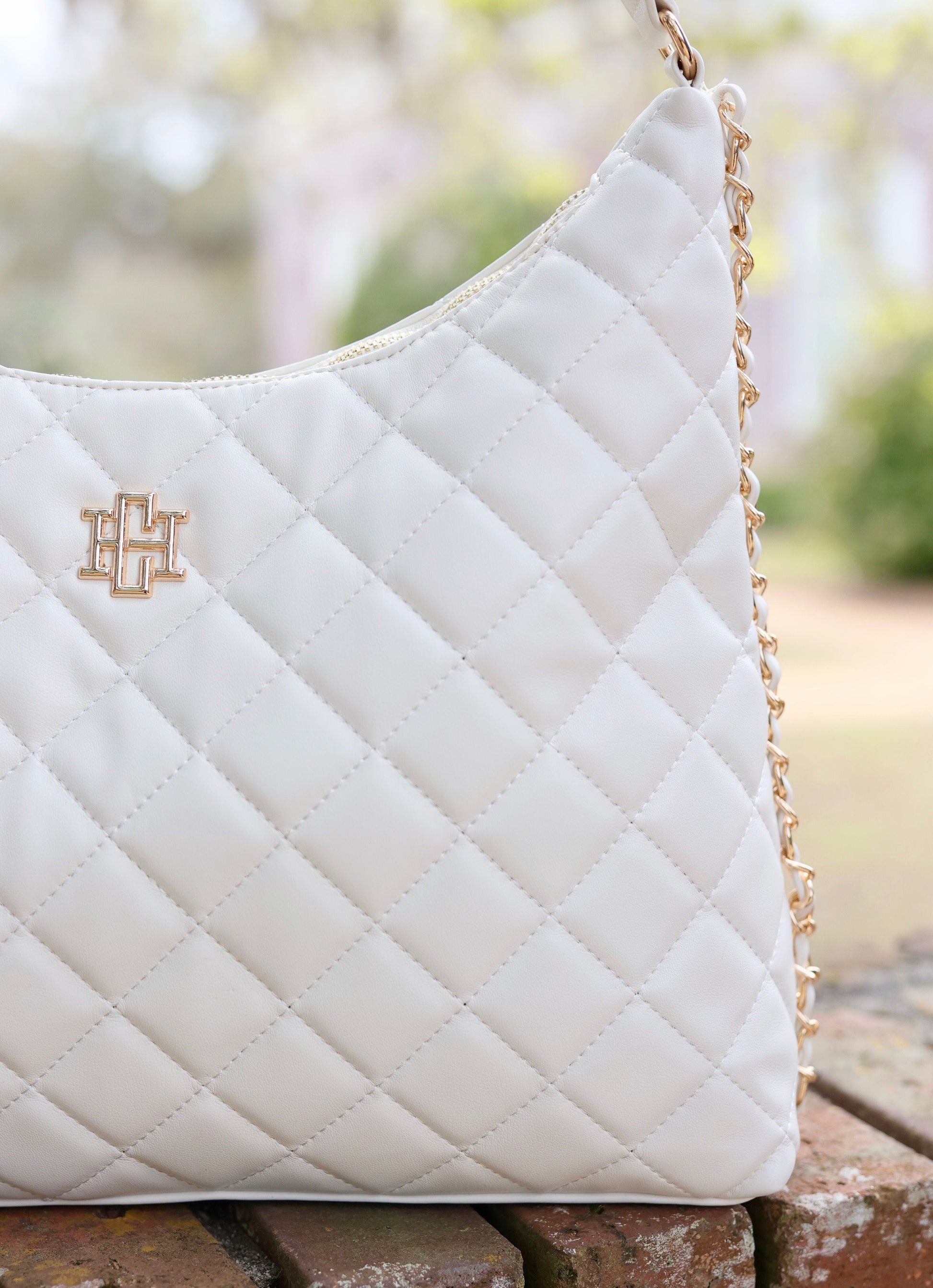 Maeve Quilted Tote CREAM - Caroline Hill