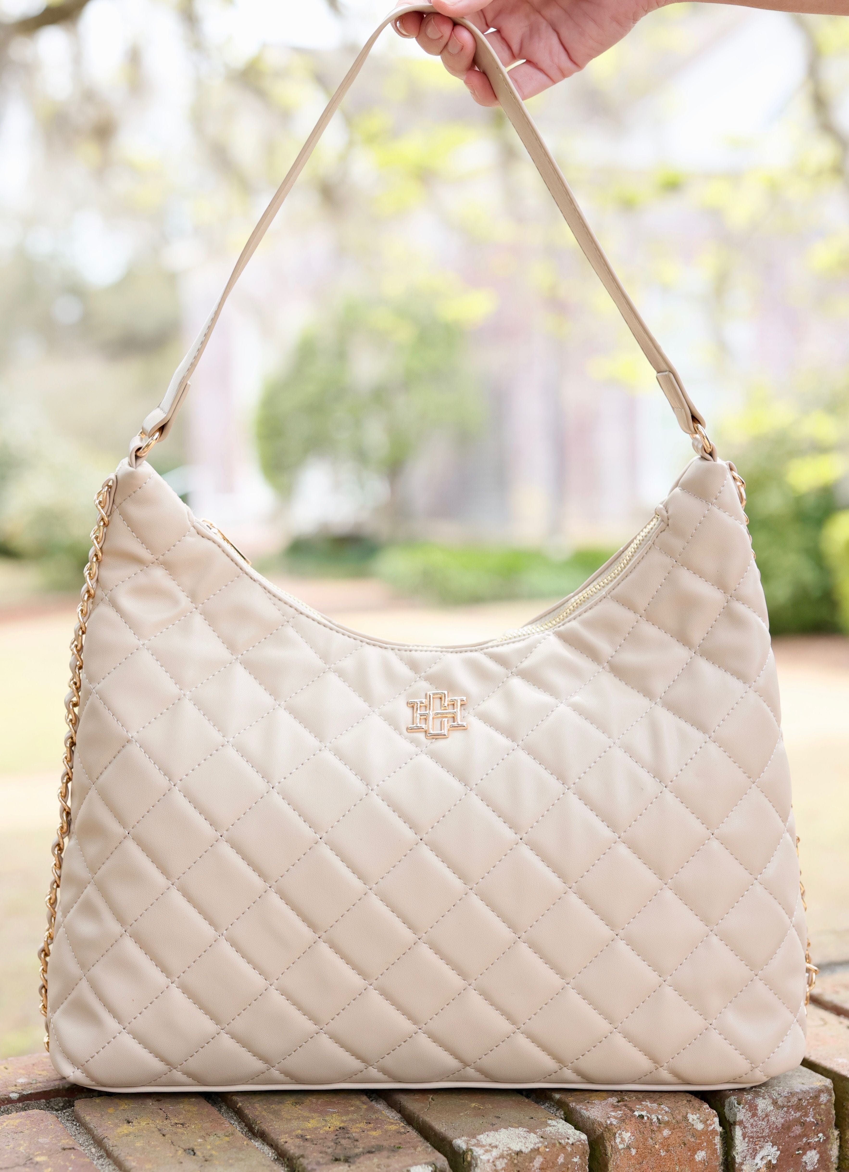 maeve quilted tote taupe carolinehill 392265